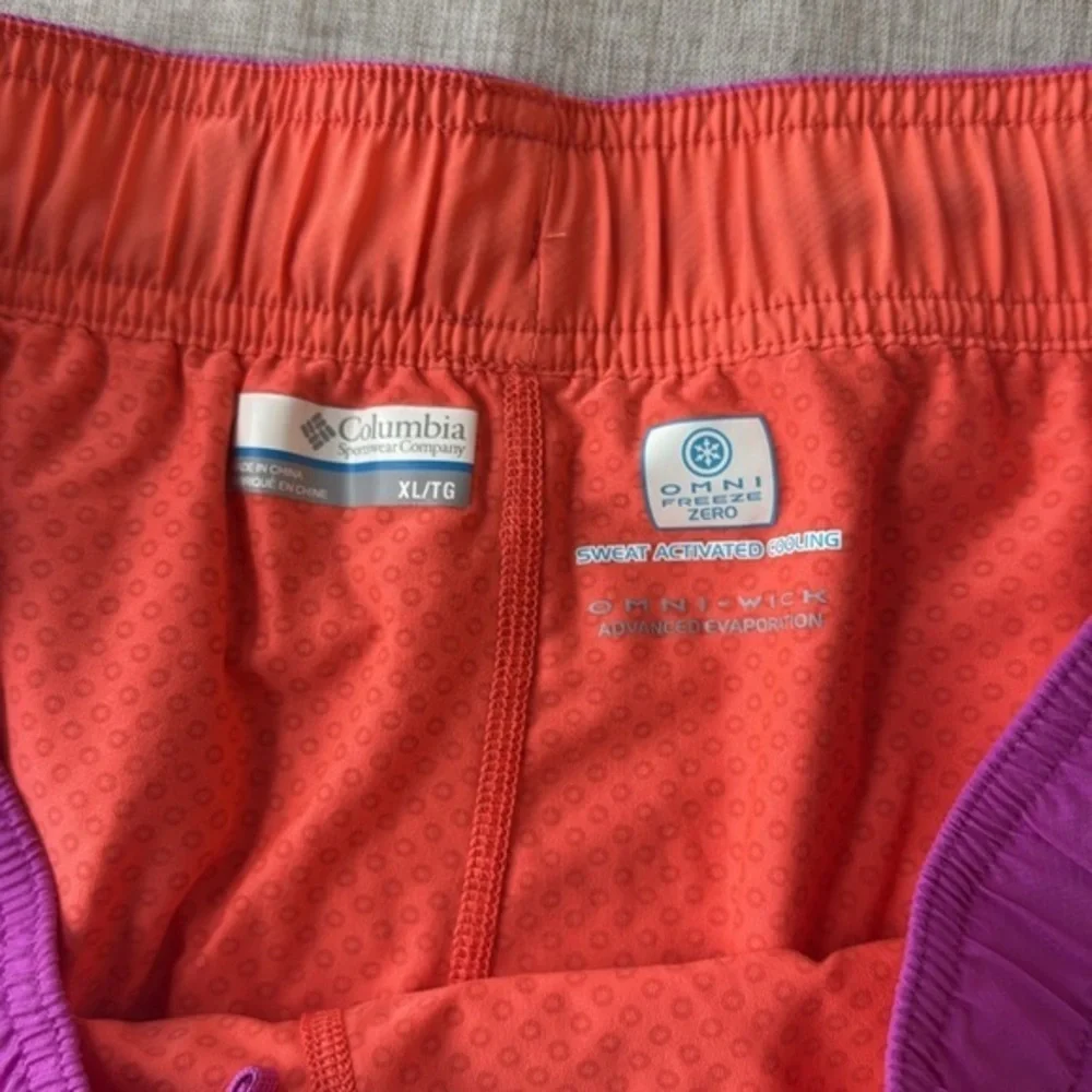 COLUMBIA Zero Rules Purple Skort‎ Womens outdoor sweat wicking cooling Size XL - Picture 4 of 13